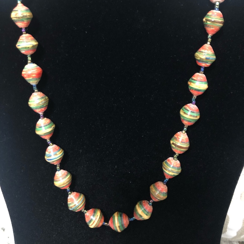 African beaded necklace